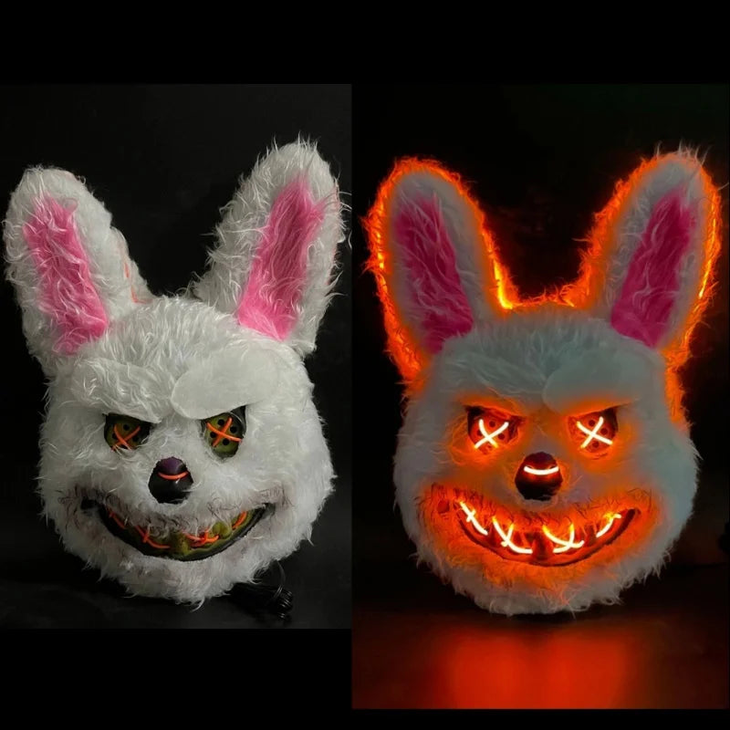 LED Light Halloween Glow Mask - Battery Powered