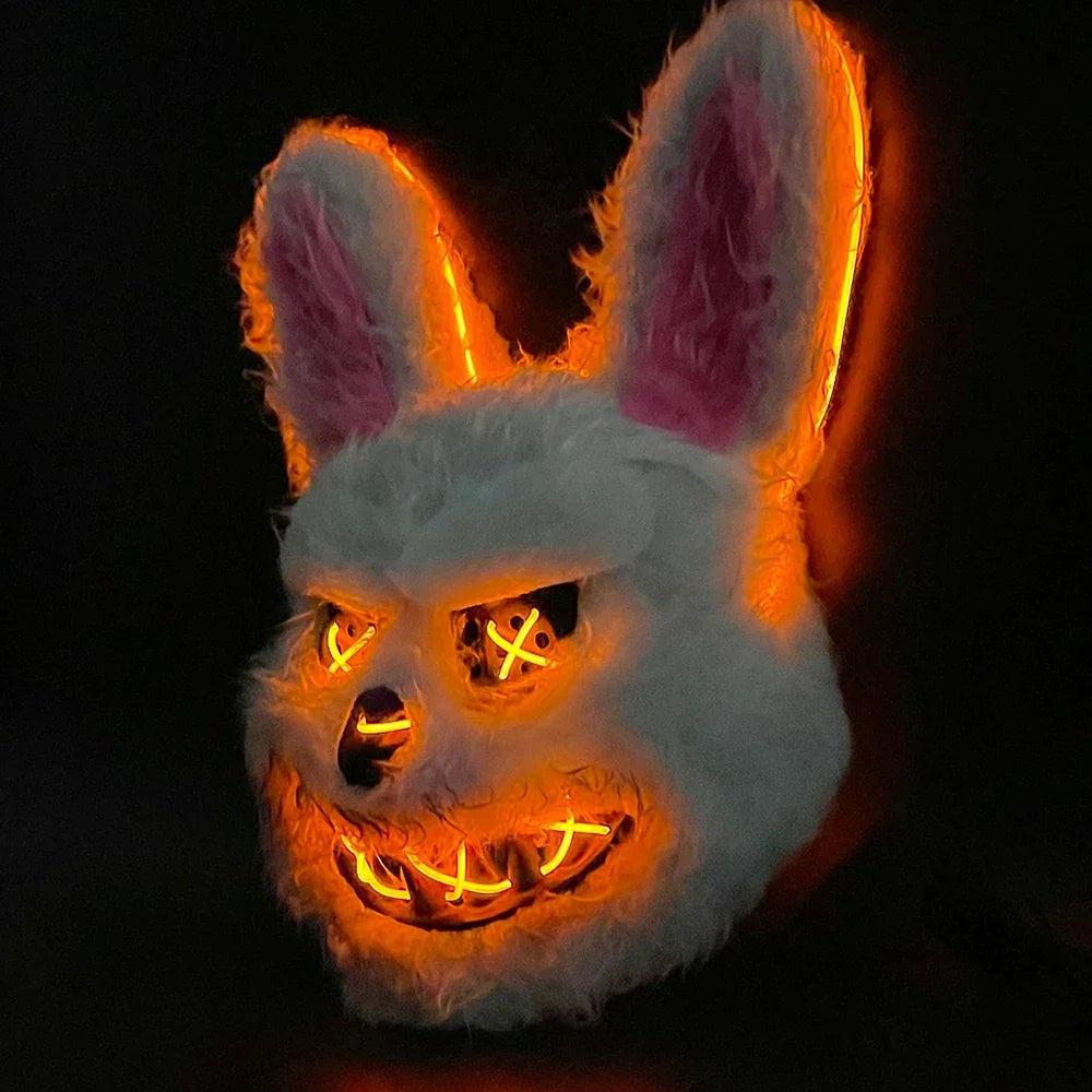 LED Light Halloween Glow Mask - Battery Powered