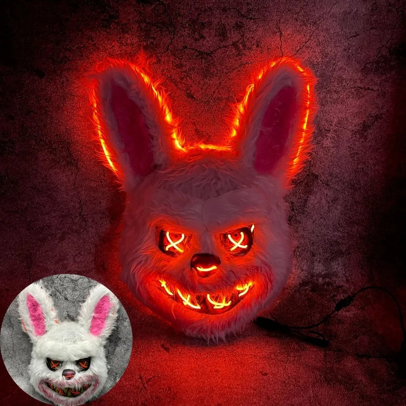 LED Light Halloween Glow Mask - Battery Powered